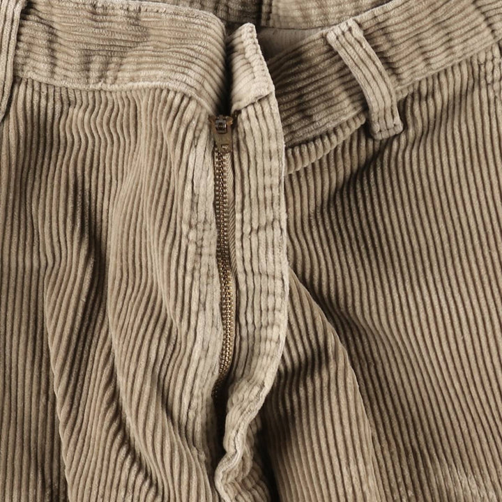 Lee DUNGAREES corduroy pants, men's size W32 (approx.) cotton Beige type Vintage Second Hand