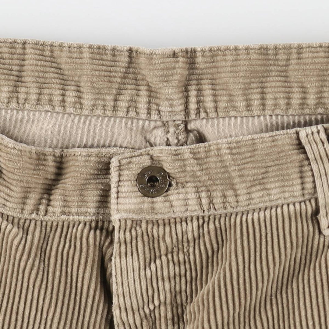 Lee DUNGAREES corduroy pants, men's size W32 (approx.) cotton Beige type Vintage Second Hand