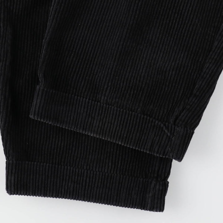 GAP EASY FIT Two-Pleat Corduroy Pants, Men's Size W34 (approx.) cotton black type Vintage Second Hand