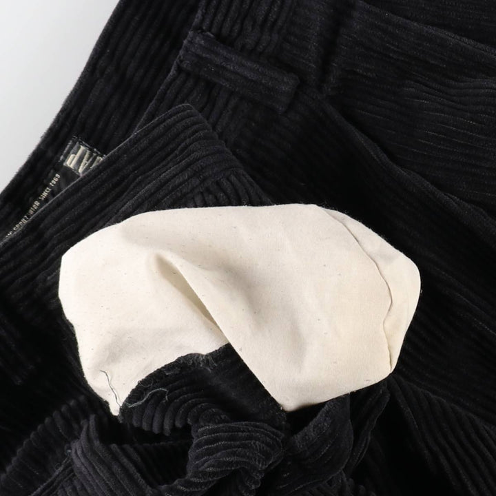 GAP EASY FIT Two-Pleat Corduroy Pants, Men's Size W34 (approx.) cotton black type Vintage Second Hand