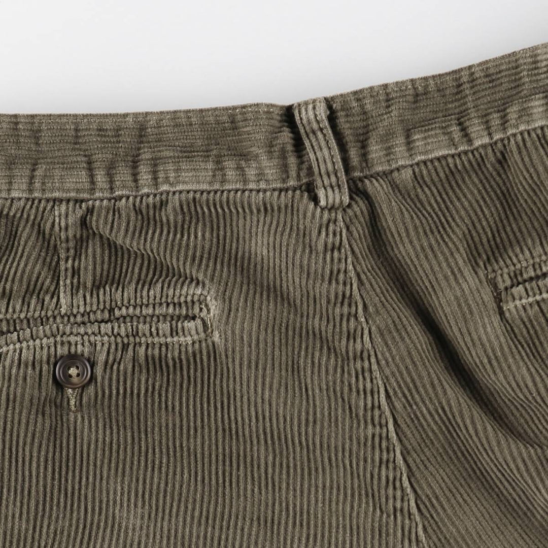 GAP Two-Pleat Corduroy Pants, Men's Size W33 (approx.) cotton Khaki type Vintage Second Hand
