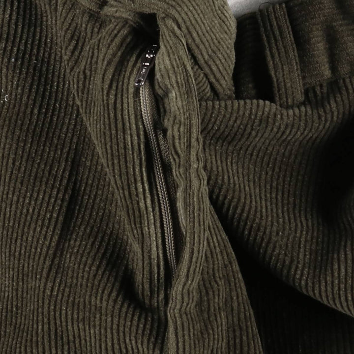 ZRELANA One-Pleat Corduroy Pants, Men's Size W37 (approx.) polyester Khaki type Vintage Second Hand