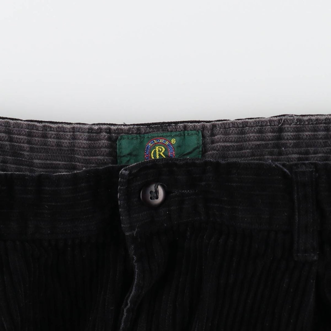 CLUB ROOM Wide-Wale Corduroy Pants, Two-Pleat, Men's Size W33 (approx.) cotton navy blue type Vintage Second Hand