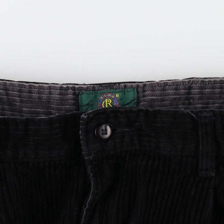 CLUB ROOM Wide-Wale Corduroy Pants, Two-Pleat, Men's Size W33 (approx.) cotton navy blue type Vintage Second Hand