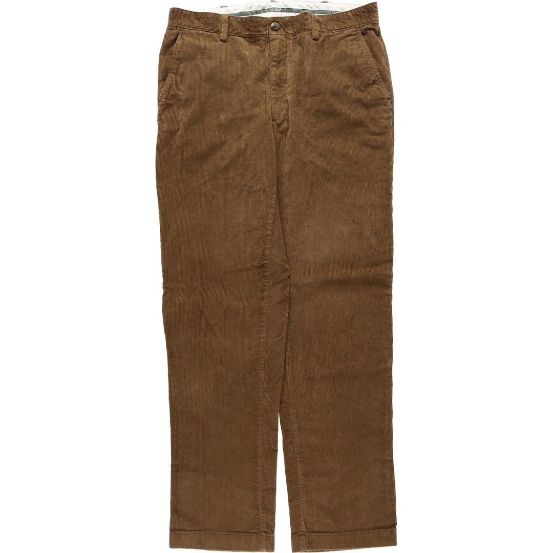 90s-00'S LLBean Classic Fit Corduroy Pants, Men's W35 (approx.) cotton brown type Vintage Second Hand