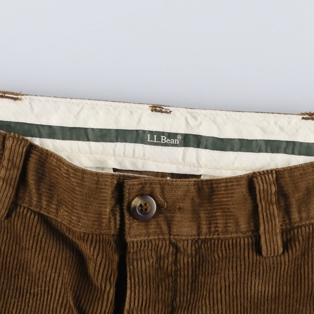 90s-00'S LLBean Classic Fit Corduroy Pants, Men's W35 (approx.) cotton brown type Vintage Second Hand