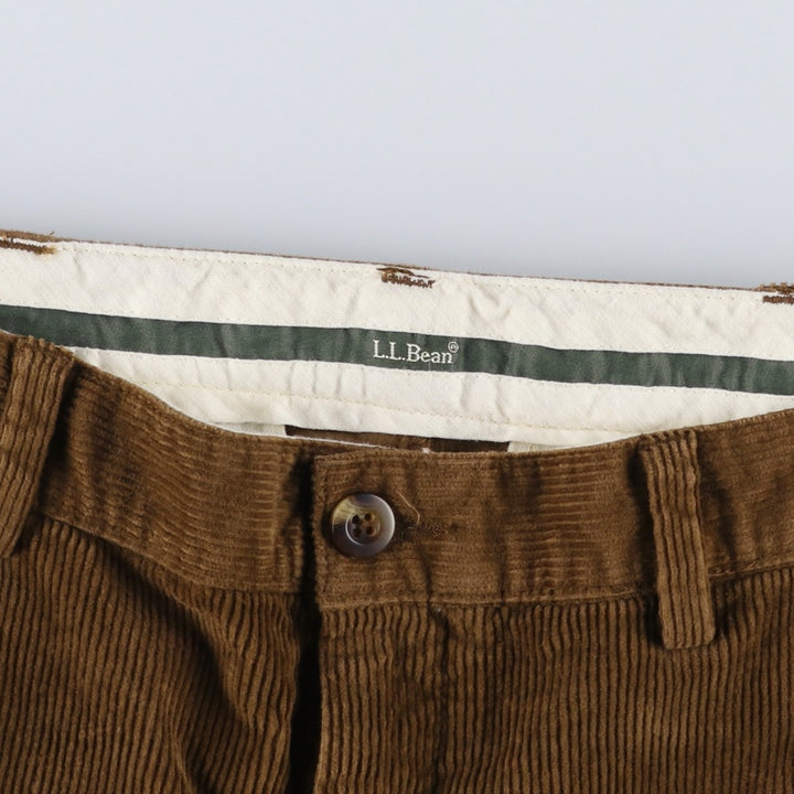 90s-00'S LLBean Classic Fit Corduroy Pants, Men's W35 (approx.) cotton brown type Vintage Second Hand