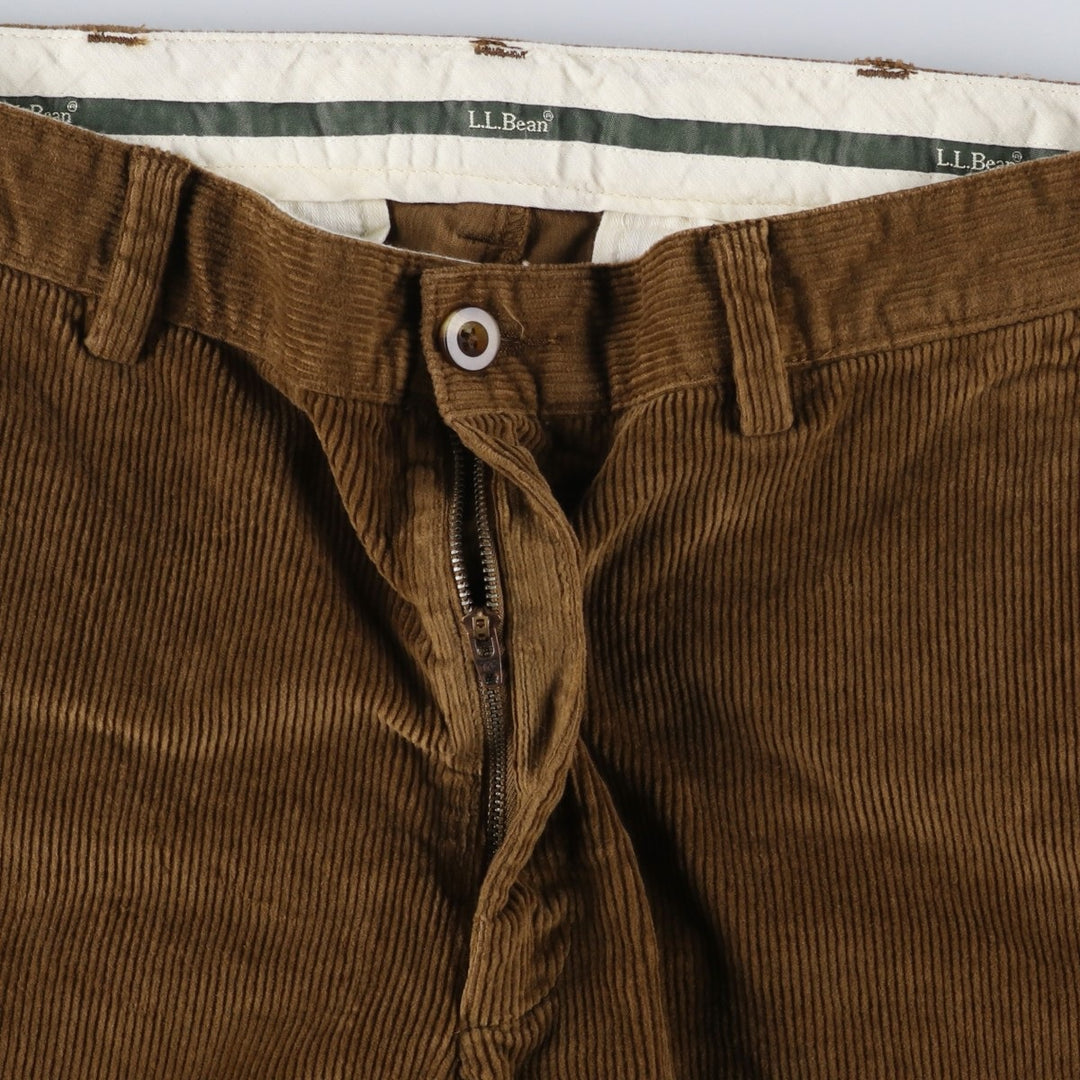 90s-00'S LLBean Classic Fit Corduroy Pants, Men's W35 (approx.) cotton brown type Vintage Second Hand