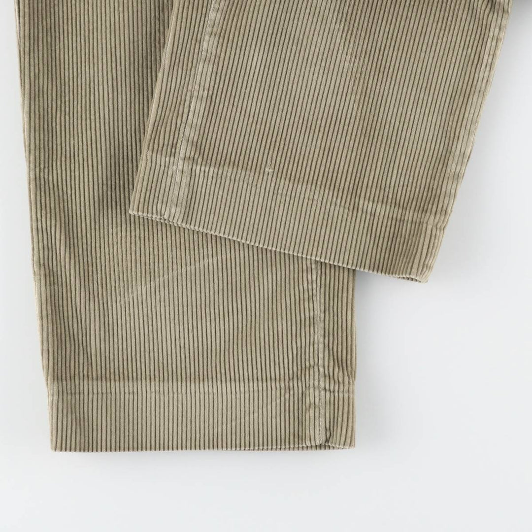 LLBean Wide Ribbed Corduroy Pants, Men's, Size W35 cotton Beige type Vintage Second Hand