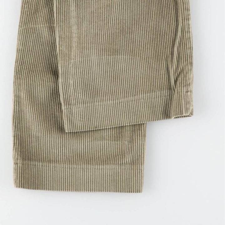 LLBean Wide Ribbed Corduroy Pants, Men's, Size W35 cotton Beige type Vintage Second Hand