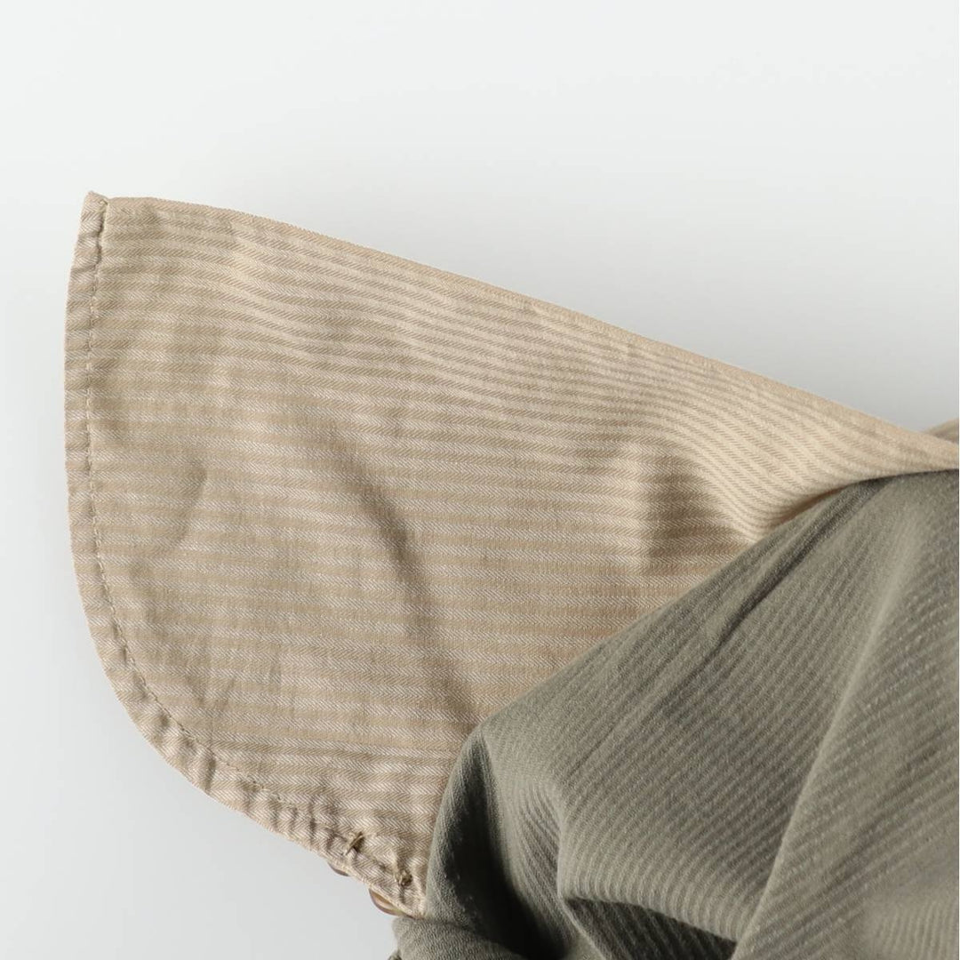Eddie Bauer Two-Puck Wide-Rib Corduroy Pants, Men's Size 37 cotton green type Vintage Second Hand