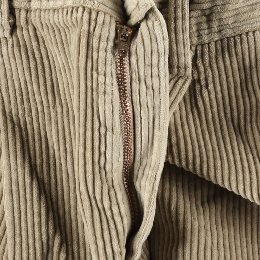 DOCKERS khakis two-pleat wide-wale corduroy pants, men's size W33 (approx.) cotton Beige type Vintage Second Hand