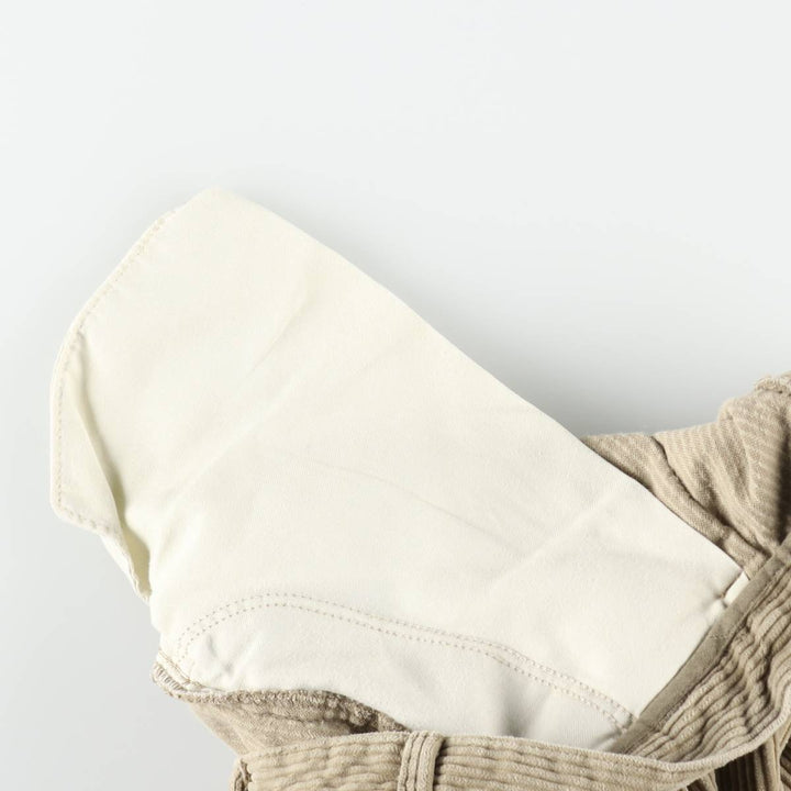DOCKERS khakis two-pleat wide-wale corduroy pants, men's size W33 (approx.) cotton Beige type Vintage Second Hand
