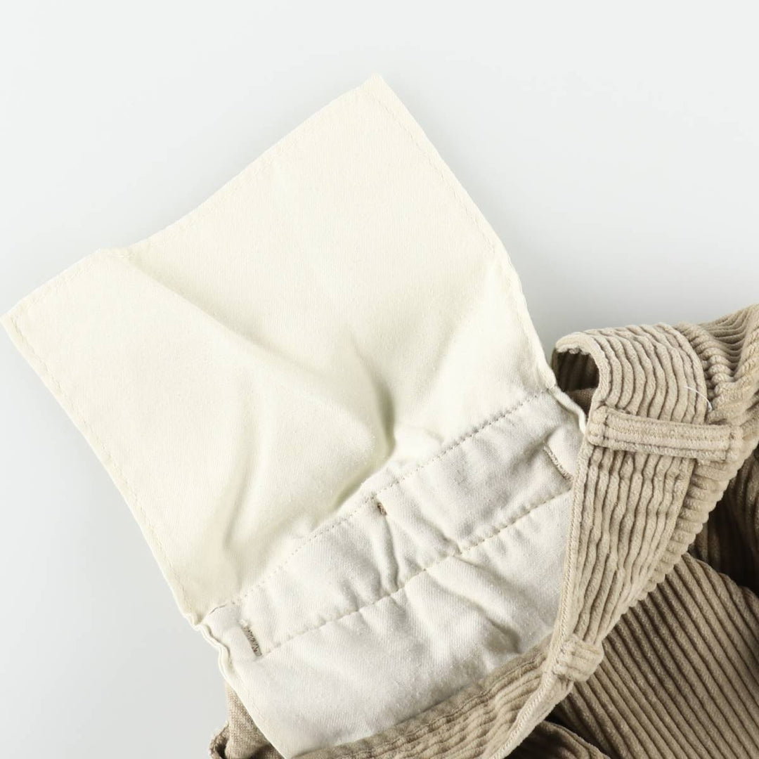 DOCKERS khakis two-pleat wide-wale corduroy pants, men's size W33 (approx.) cotton Beige type Vintage Second Hand