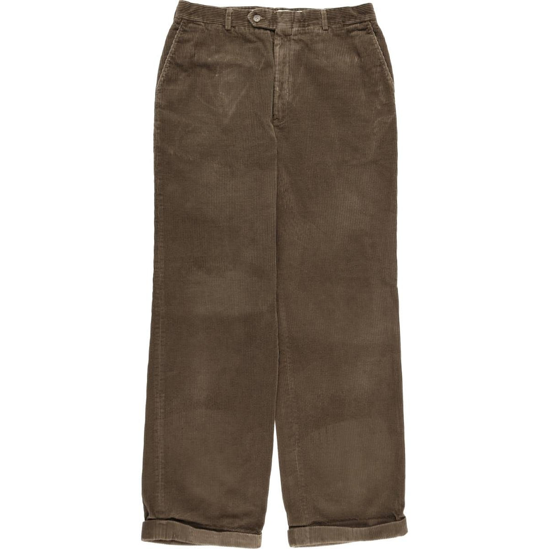 Paul Stuart wide-wale corduroy pants, men's size W33 (approx.) unclear brown type Vintage Second Hand