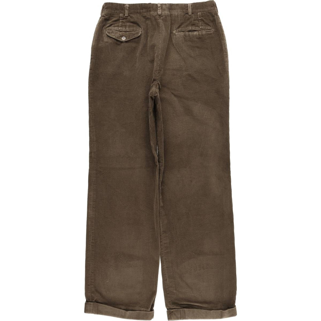 Paul Stuart wide-wale corduroy pants, men's size W33 (approx.) unclear brown type Vintage Second Hand