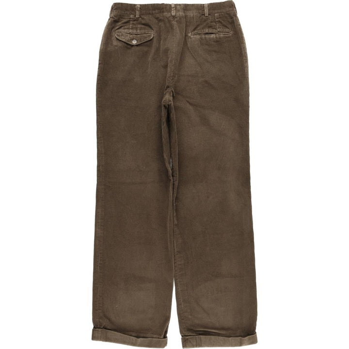 Paul Stuart wide-wale corduroy pants, men's size W33 (approx.) unclear brown type Vintage Second Hand