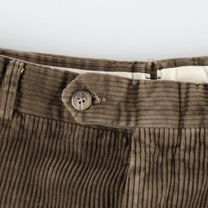Paul Stuart wide-wale corduroy pants, men's size W33 (approx.) unclear brown type Vintage Second Hand