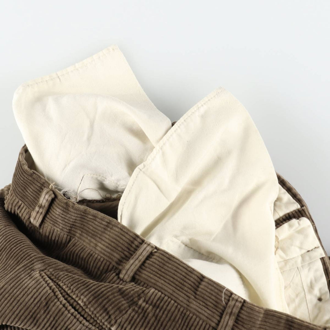 Paul Stuart wide-wale corduroy pants, men's size W33 (approx.) unclear brown type Vintage Second Hand