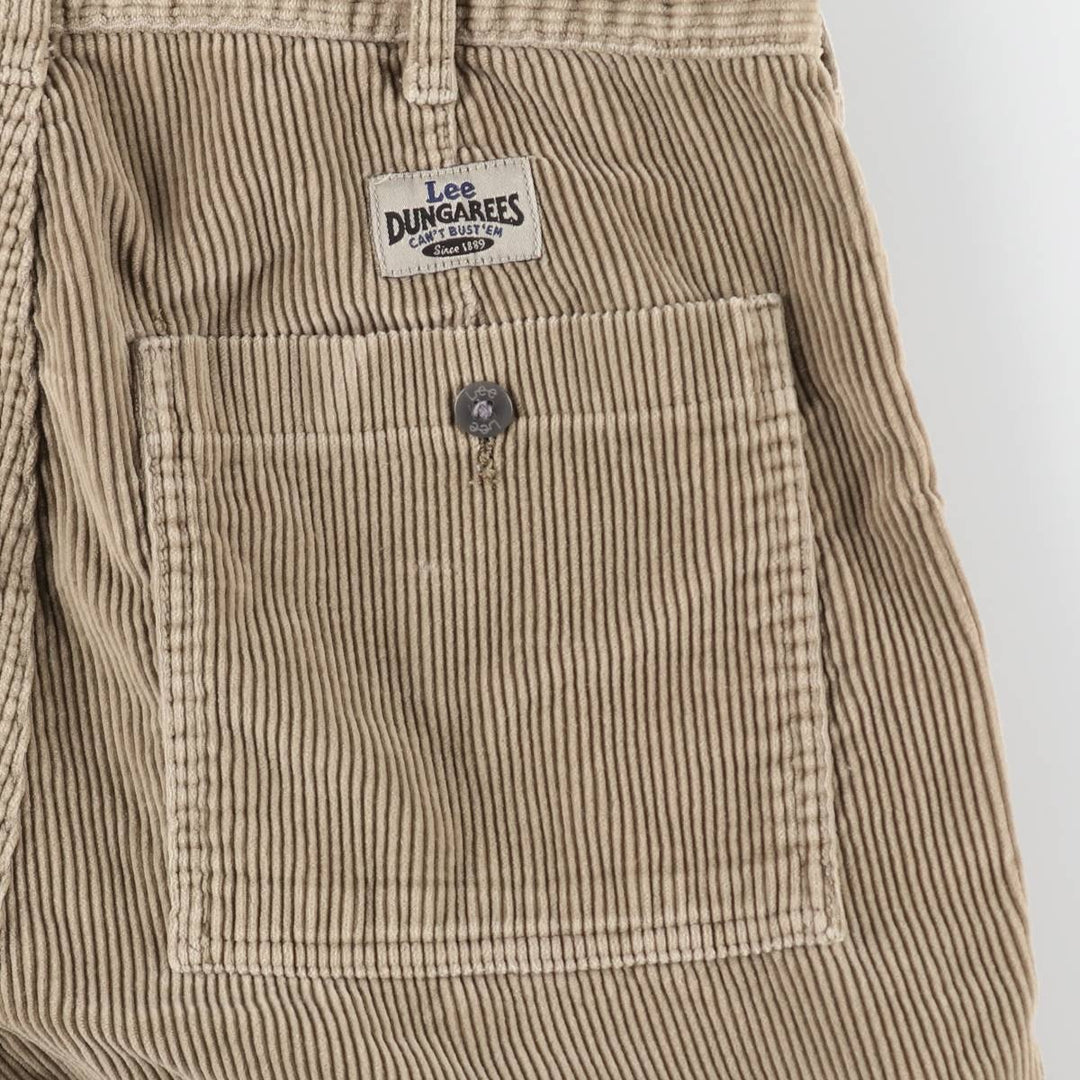 Lee DUNGAREES wide-wale corduroy pants, men's size W34 (approx.) unclear Beige type Vintage Second Hand