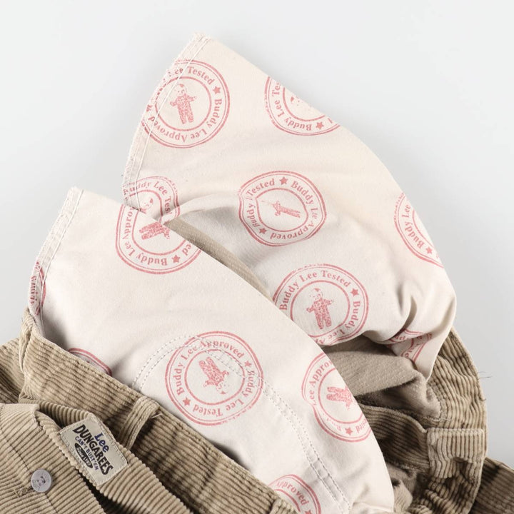 Lee DUNGAREES wide-wale corduroy pants, men's size W34 (approx.) unclear Beige type Vintage Second Hand