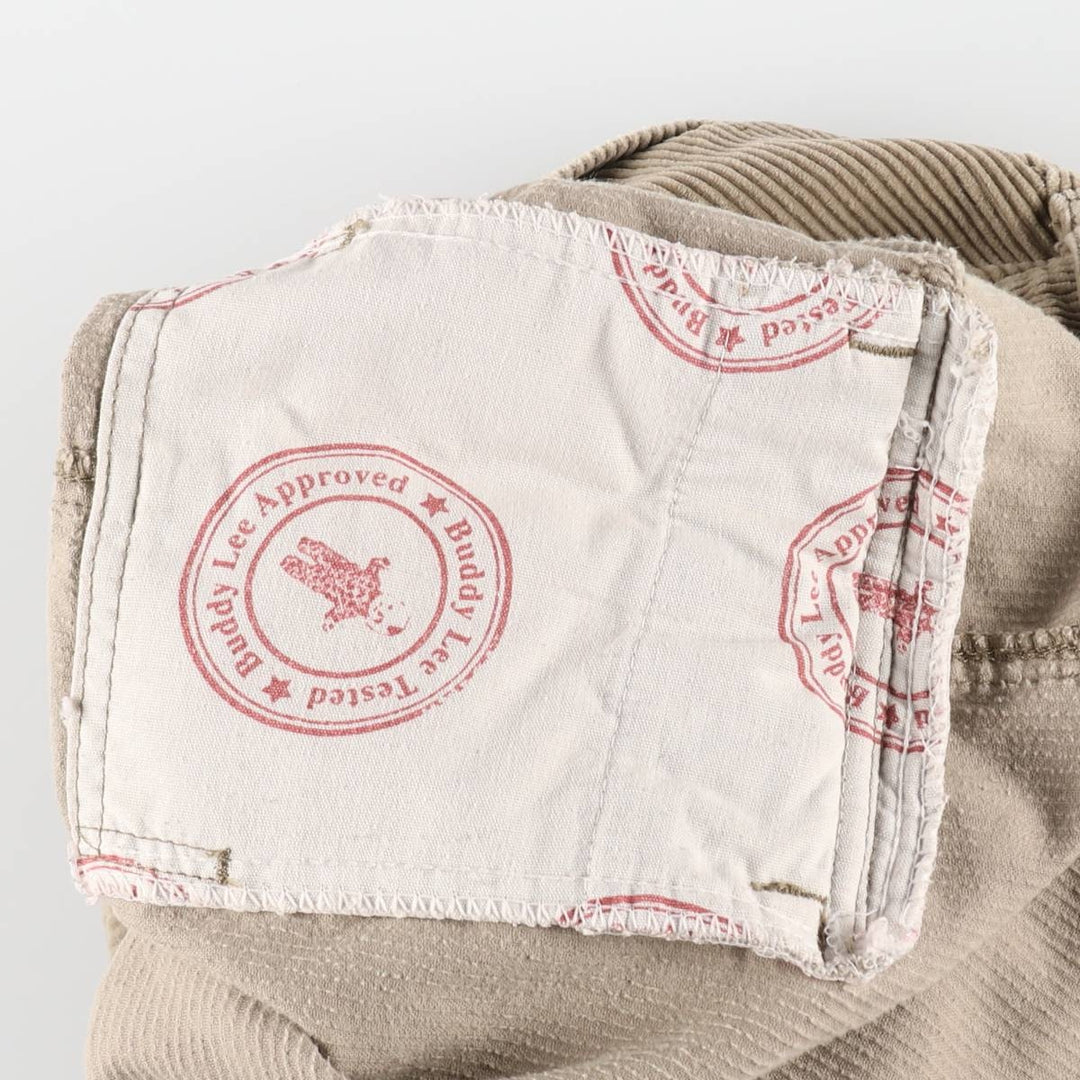 Lee DUNGAREES wide-wale corduroy pants, men's size W34 (approx.) unclear Beige type Vintage Second Hand