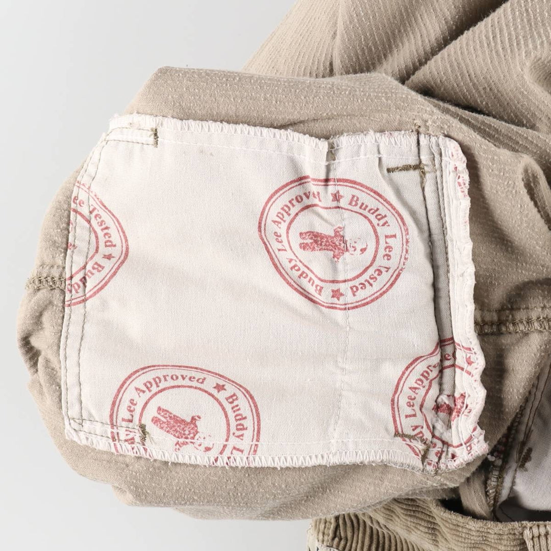 Lee DUNGAREES wide-wale corduroy pants, men's size W34 (approx.) unclear Beige type Vintage Second Hand