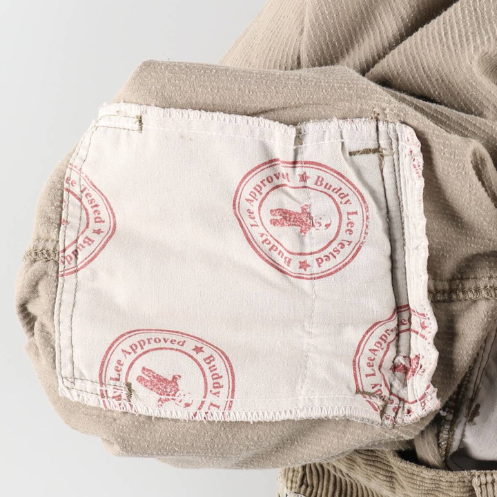 Lee DUNGAREES wide-wale corduroy pants, men's size W34 (approx.) unclear Beige type Vintage Second Hand
