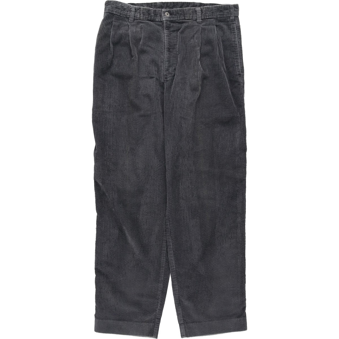 90'S Dockers corduroy pants, two-pleat style, men's size W34 (approx.), vintage. cotton gray type Vintage Second Hand