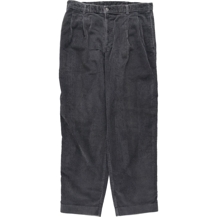 90'S Dockers corduroy pants, two-pleat style, men's size W34 (approx.), vintage. cotton gray type Vintage Second Hand