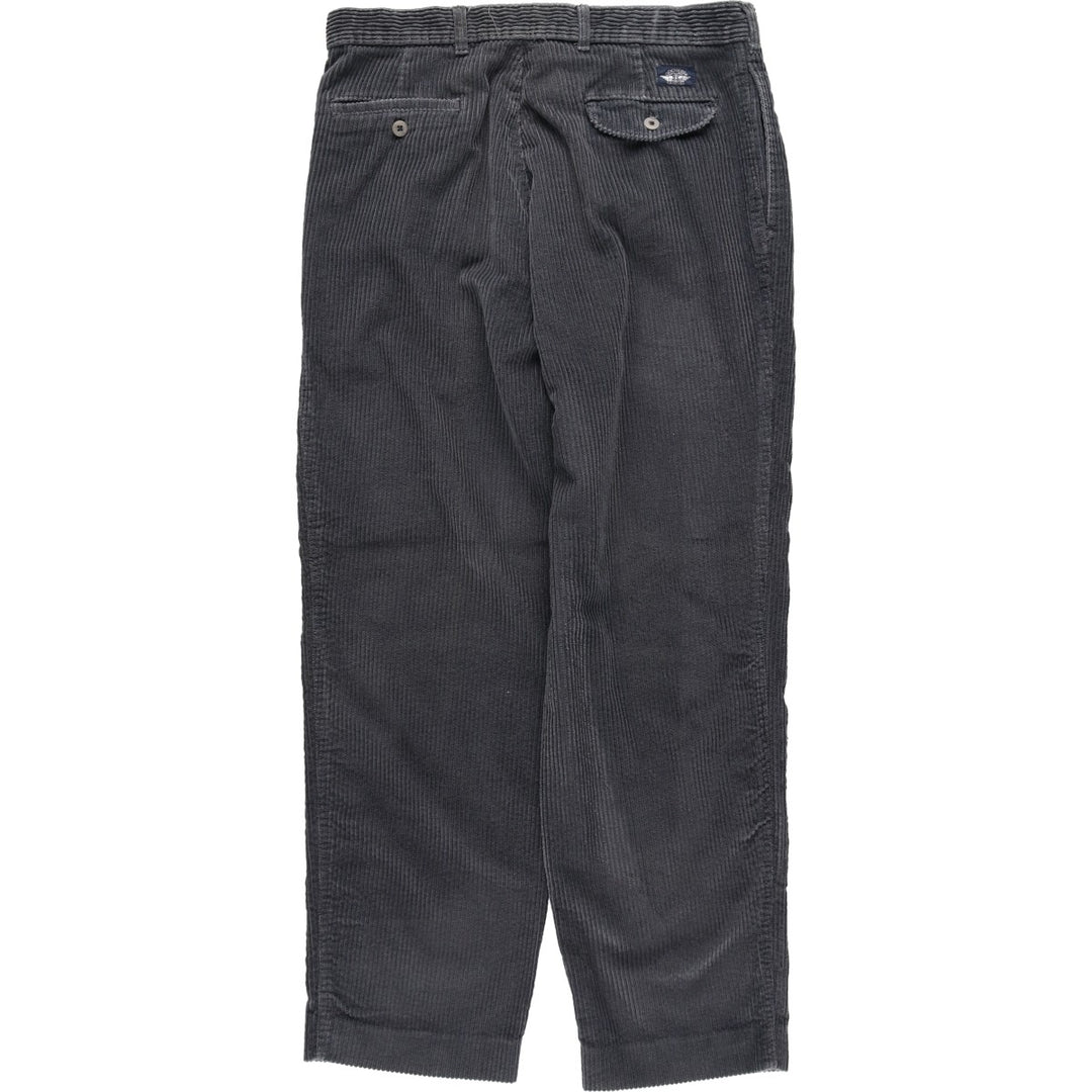 90'S Dockers corduroy pants, two-pleat style, men's size W34 (approx.), vintage. cotton gray type Vintage Second Hand