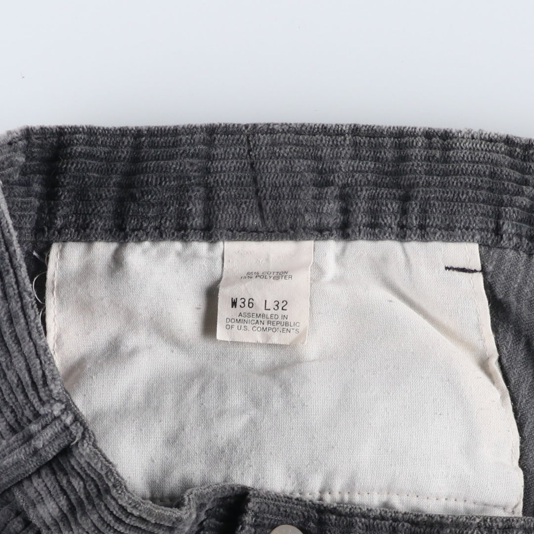 90'S Dockers corduroy pants, two-pleat style, men's size W34 (approx.), vintage. cotton gray type Vintage Second Hand