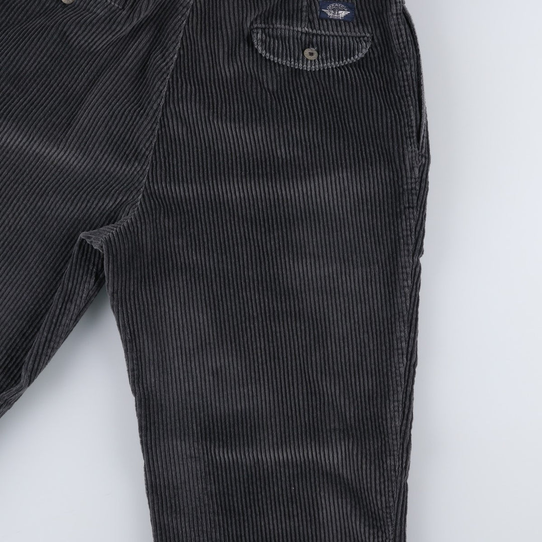 90'S Dockers corduroy pants, two-pleat style, men's size W34 (approx.), vintage. cotton gray type Vintage Second Hand