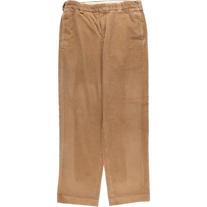 90s-00'S LLBean corduroy pants, men's size W33 (approx.), vintage. cotton beige type brown Vintage Second Hand