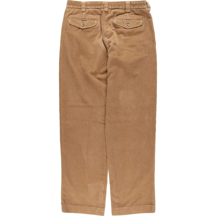 90s-00'S LLBean corduroy pants, men's size W33 (approx.), vintage. cotton beige type brown Vintage Second Hand