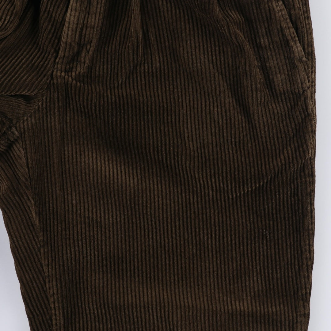 Eddie Bauer Men's Two-Puck Wide-Rib Corduroy Pants, Size W35 cotton brown type Vintage Second Hand