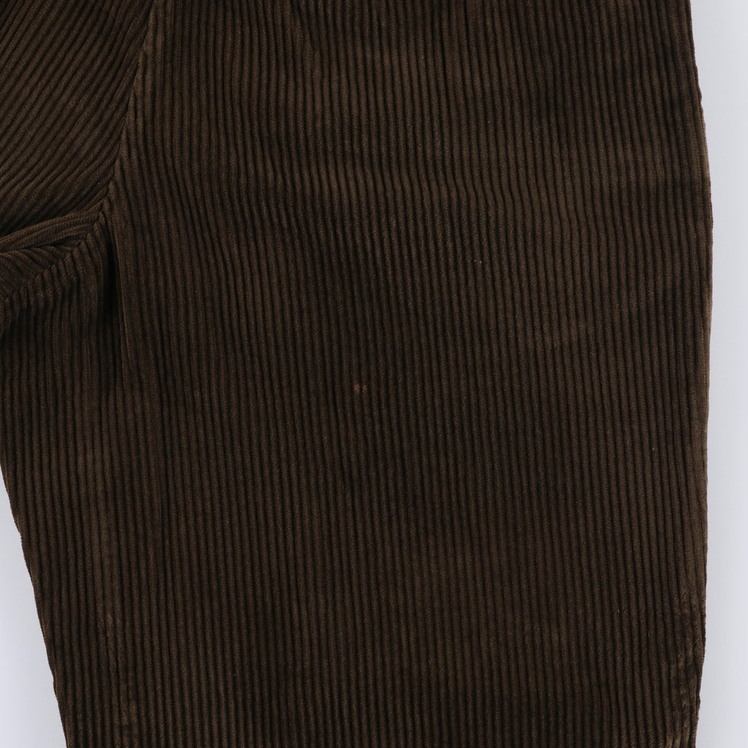 Eddie Bauer Men's Two-Puck Wide-Rib Corduroy Pants, Size W35 cotton brown type Vintage Second Hand