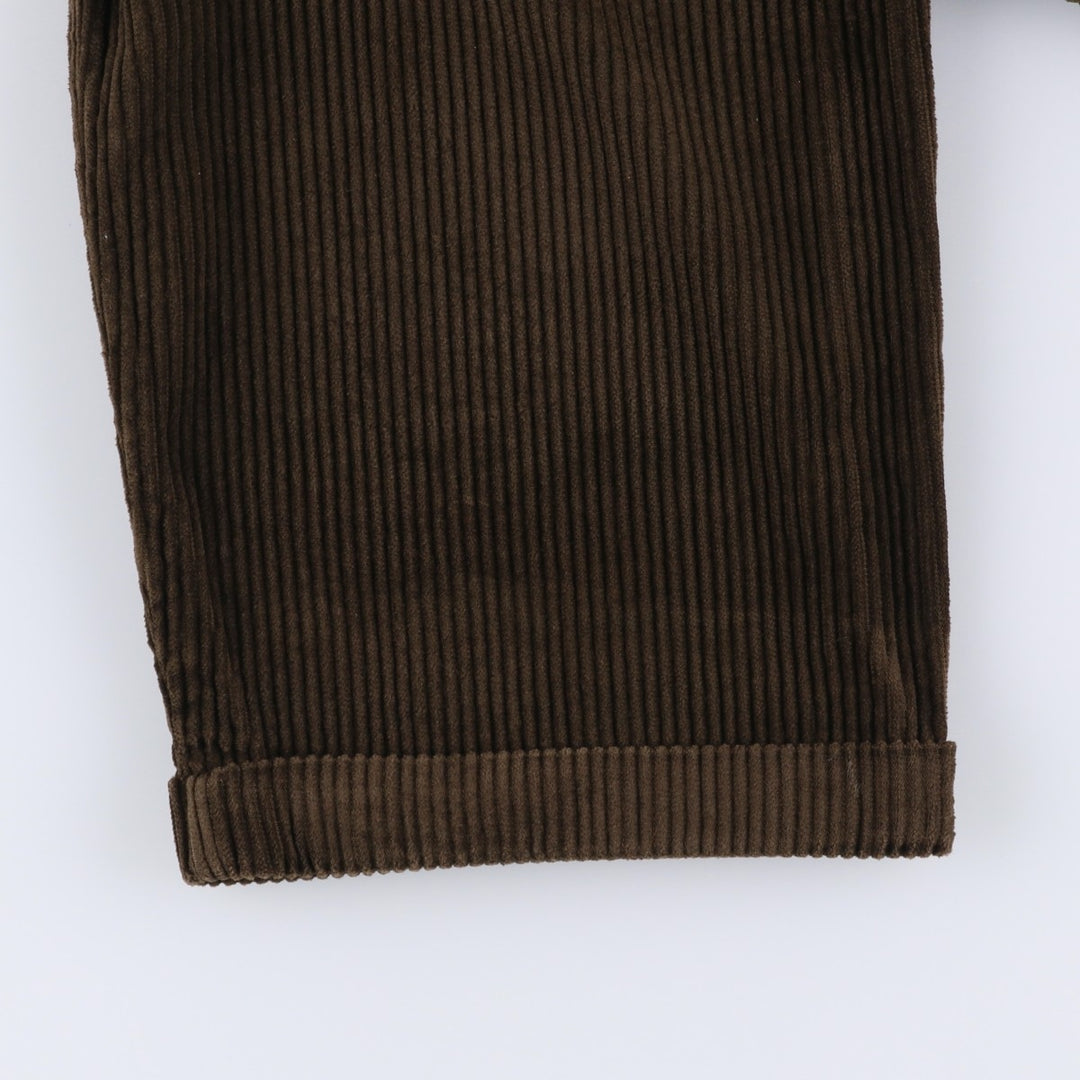 Eddie Bauer Men's Two-Puck Wide-Rib Corduroy Pants, Size W35 cotton brown type Vintage Second Hand