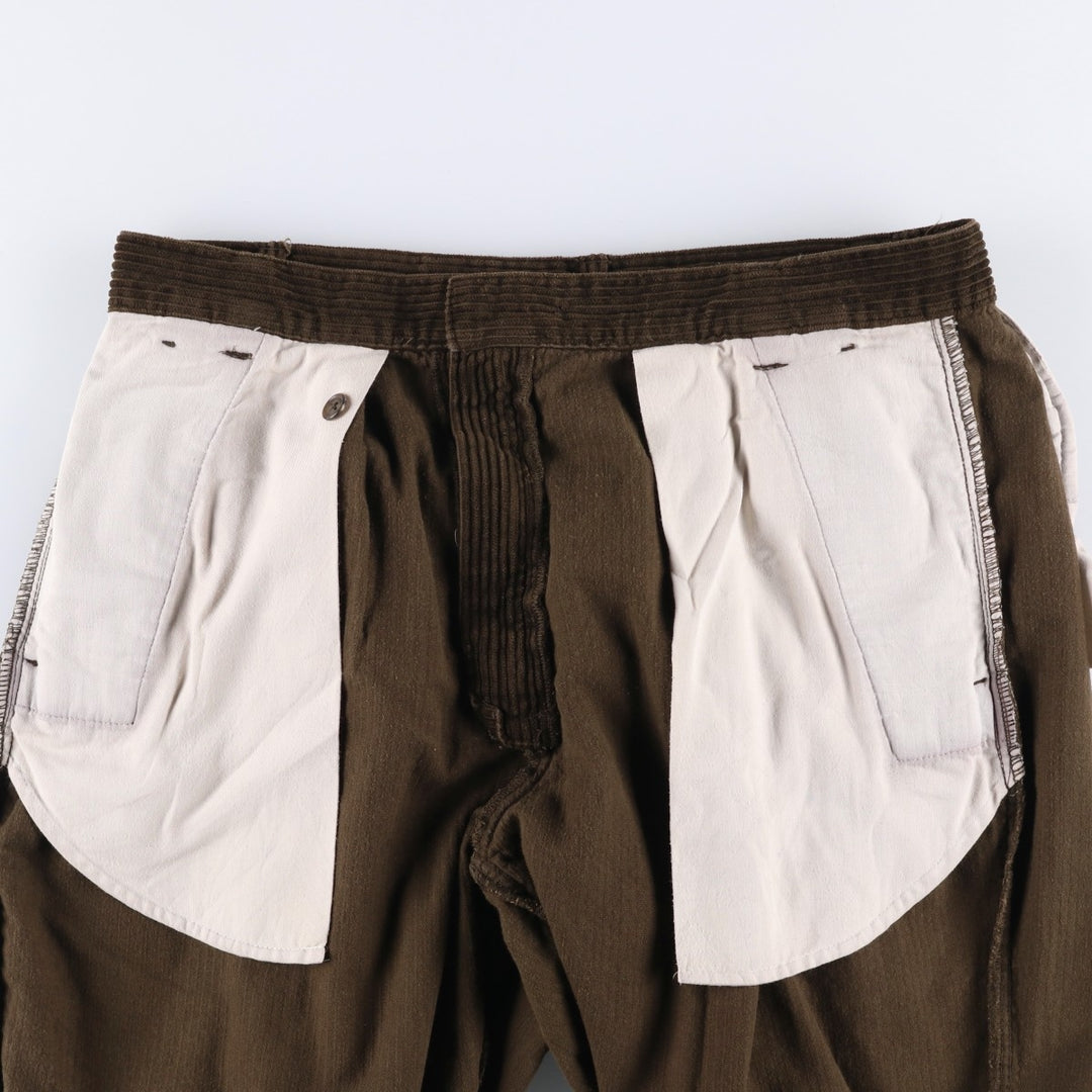 Eddie Bauer Men's Two-Puck Wide-Rib Corduroy Pants, Size W35 cotton brown type Vintage Second Hand
