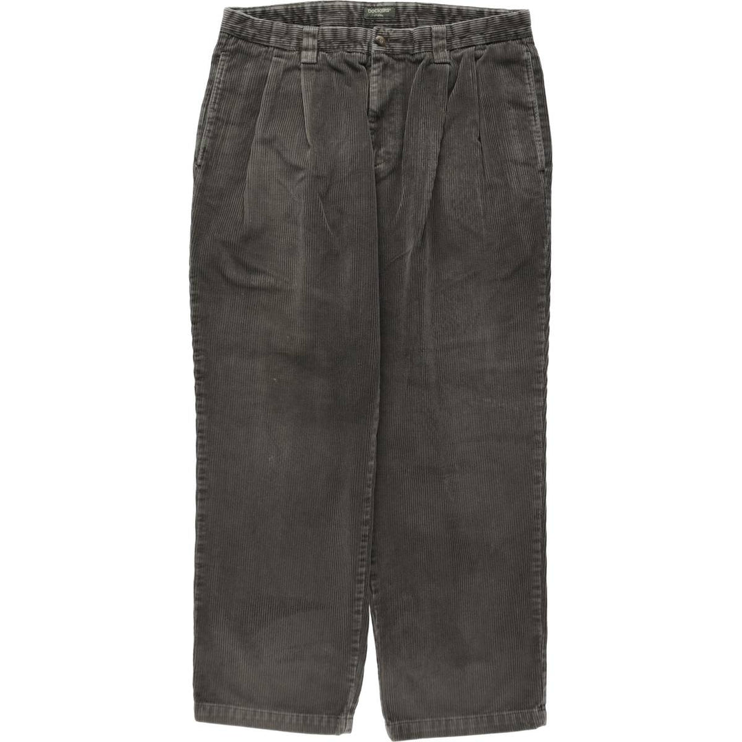 90'S Dockers khakis two-pleat corduroy pants, men's size W35 equivalent, vintage. cotton gray type Vintage Second Hand