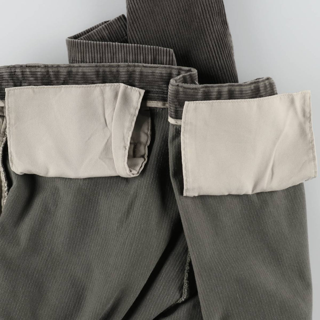 90'S Dockers khakis two-pleat corduroy pants, men's size W35 equivalent, vintage. cotton gray type Vintage Second Hand