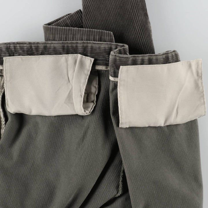 90'S Dockers khakis two-pleat corduroy pants, men's size W35 equivalent, vintage. cotton gray type Vintage Second Hand