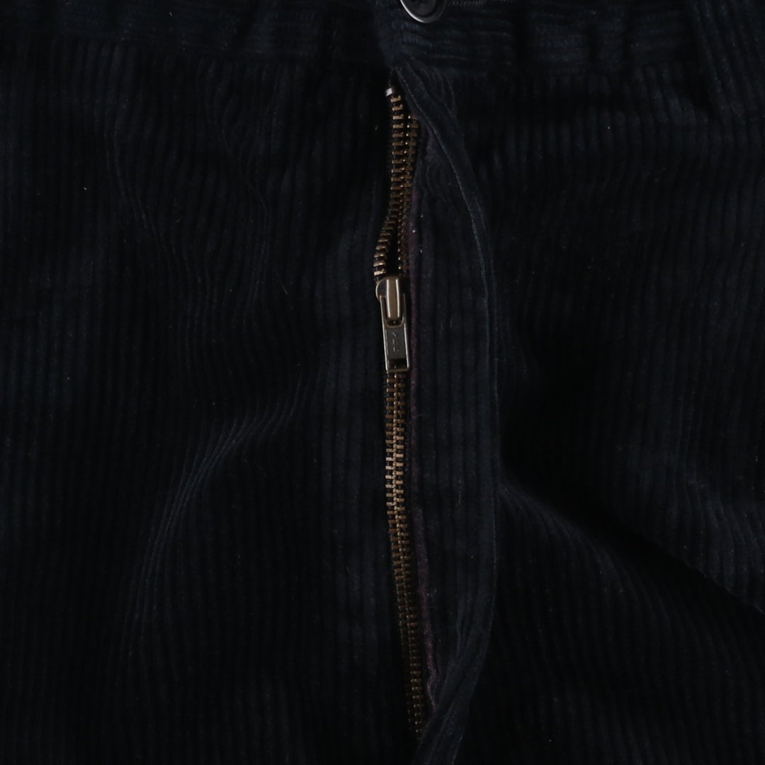 Banana Republic SMITHFIELD Two-Pleat Corduroy Pants, Men's Size W34 (approx.) cotton navy blue type Vintage Second Hand