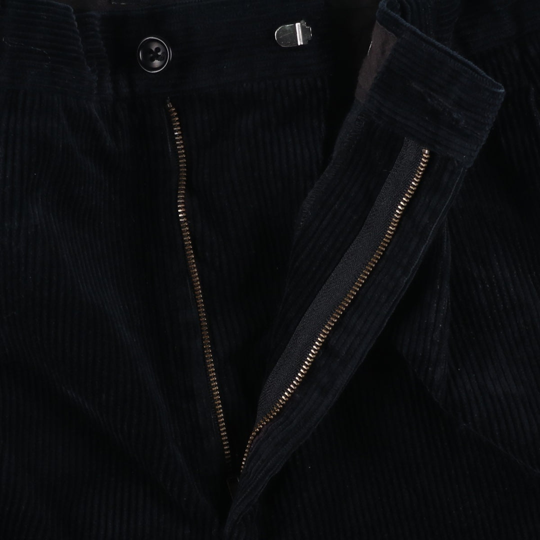 Banana Republic SMITHFIELD Two-Pleat Corduroy Pants, Men's Size W34 (approx.) cotton navy blue type Vintage Second Hand