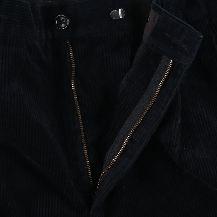 Banana Republic SMITHFIELD Two-Pleat Corduroy Pants, Men's Size W34 (approx.) cotton navy blue type Vintage Second Hand