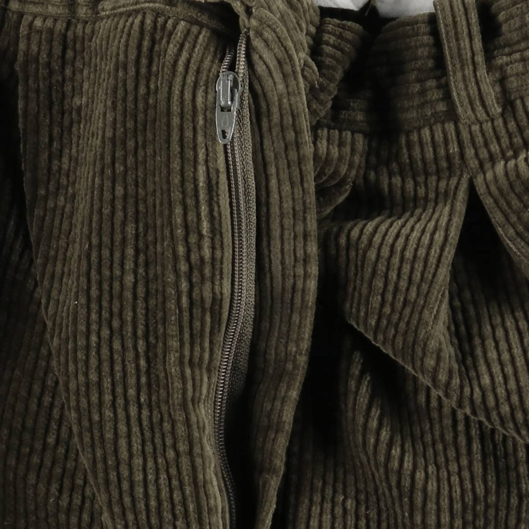 Burton Two-Pleat Wide-Wale Corduroy Pants, Men's Size W30 (approx.) cotton Green type dark green Vintage Second Hand