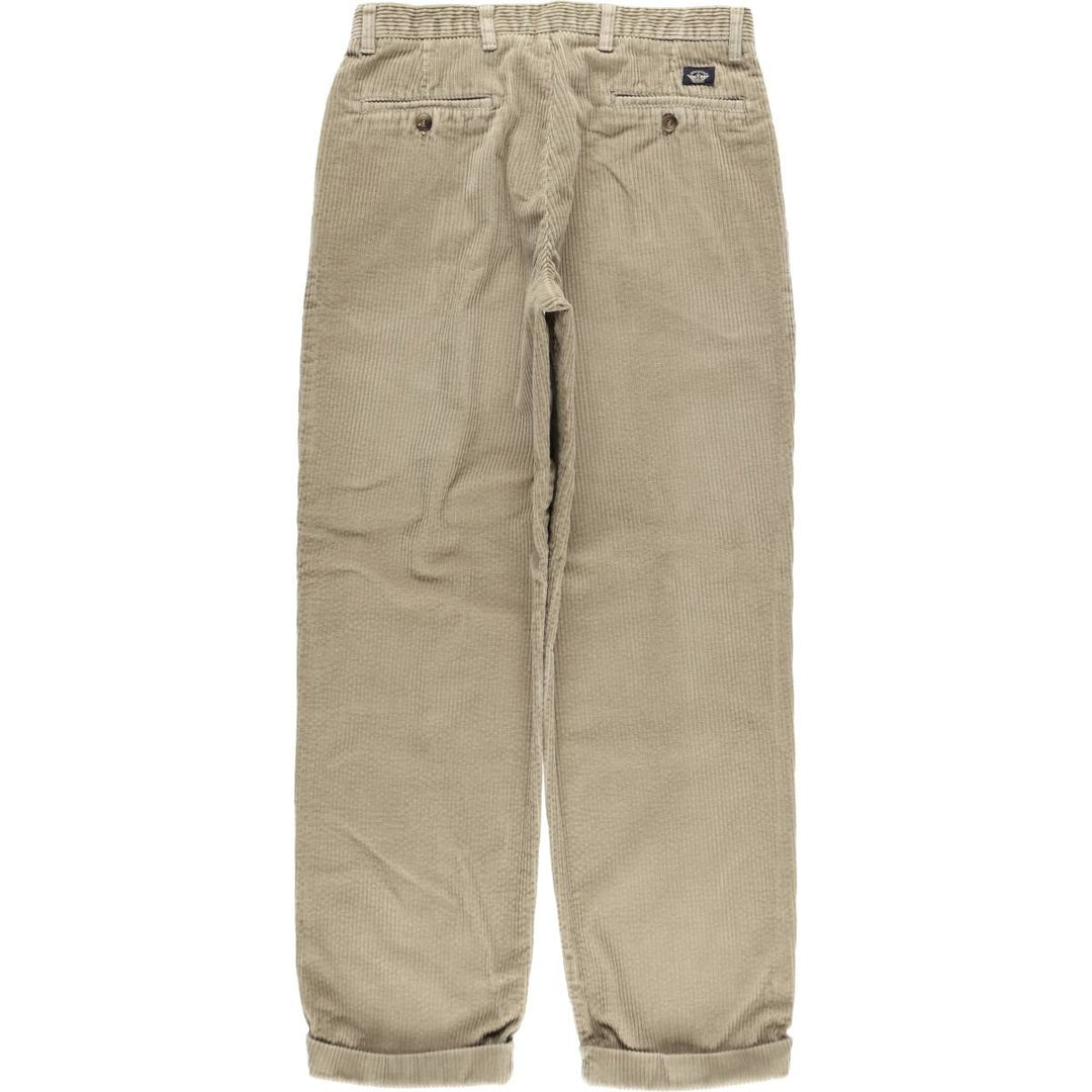 DOCKERS khakis two-pleat wide-wale corduroy pants, men's size W31 (approx.) cotton Beige type Vintage Second Hand