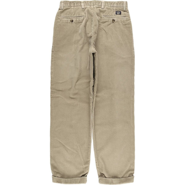 DOCKERS khakis two-pleat wide-wale corduroy pants, men's size W31 (approx.) cotton Beige type Vintage Second Hand