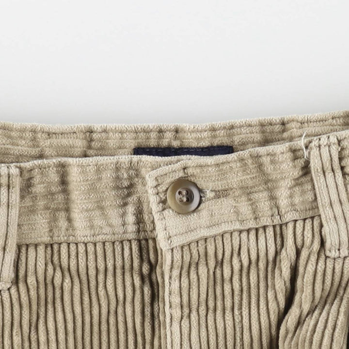 DOCKERS khakis two-pleat wide-wale corduroy pants, men's size W31 (approx.) cotton Beige type Vintage Second Hand