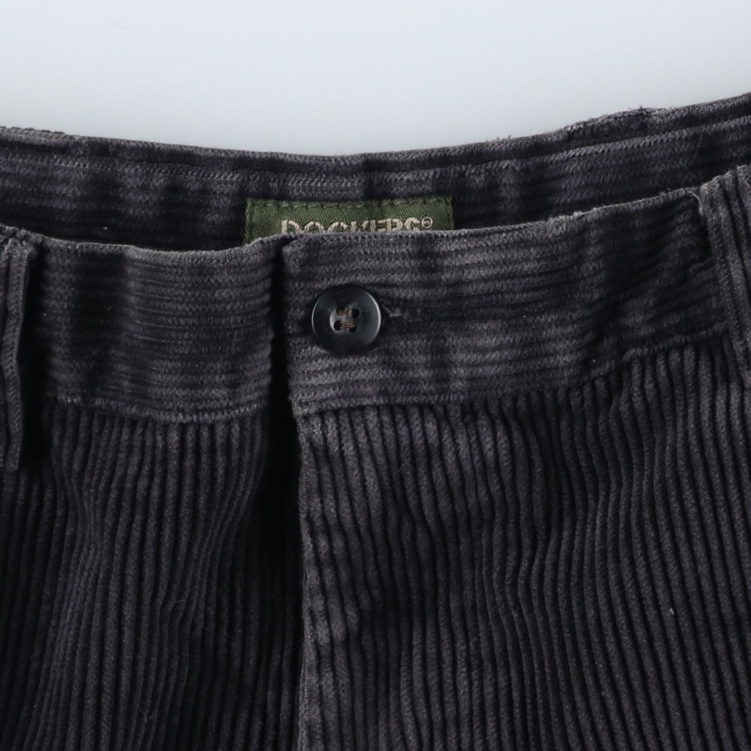 90'S Dockers khakis corduroy pants, men's size W33 (approx.), vintage. cotton black type Vintage Second Hand